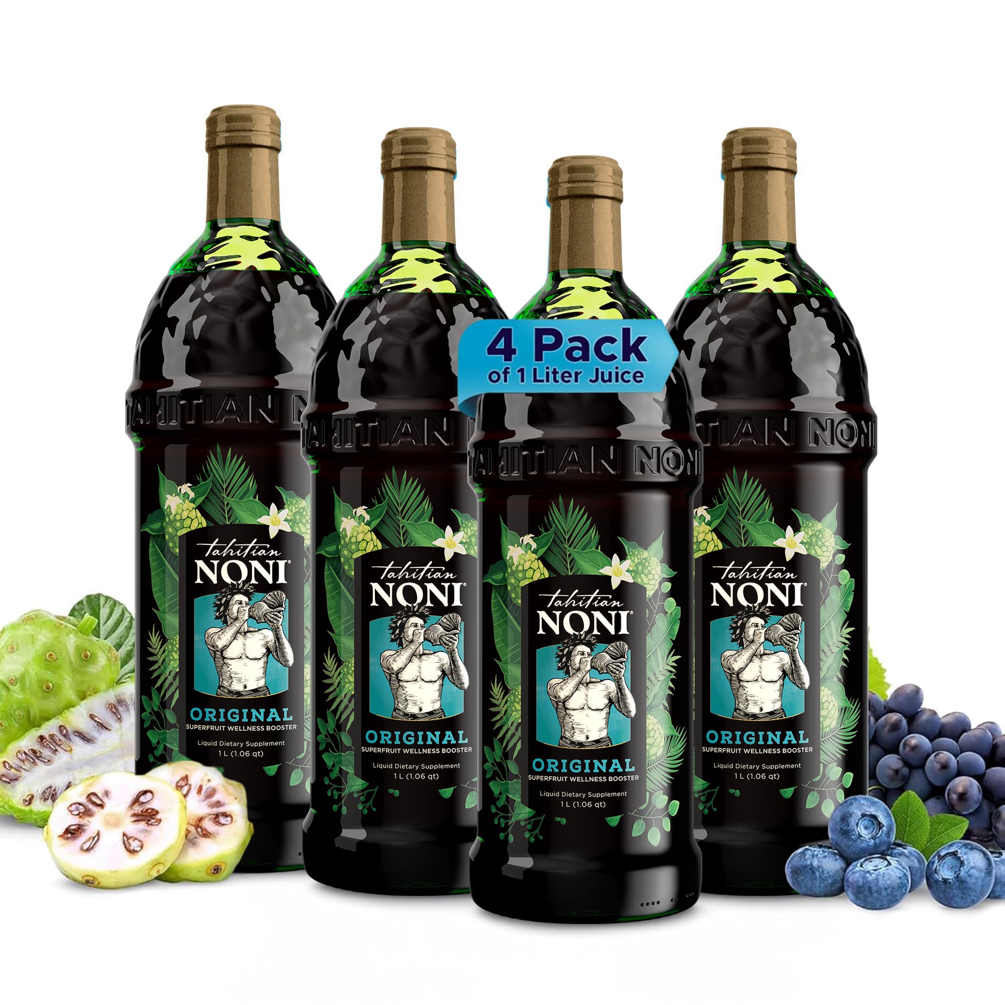 Tahitian Noni juice bottle front view with island-inspired flavor
