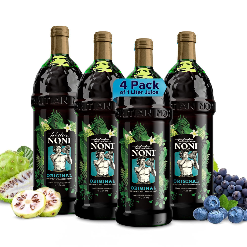 Tahitian Noni juice bottle front view with island-inspired flavor