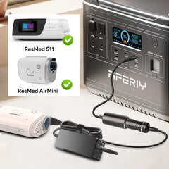 TAIFU 20V PD USB-C adapter powering AirSense 11 setup