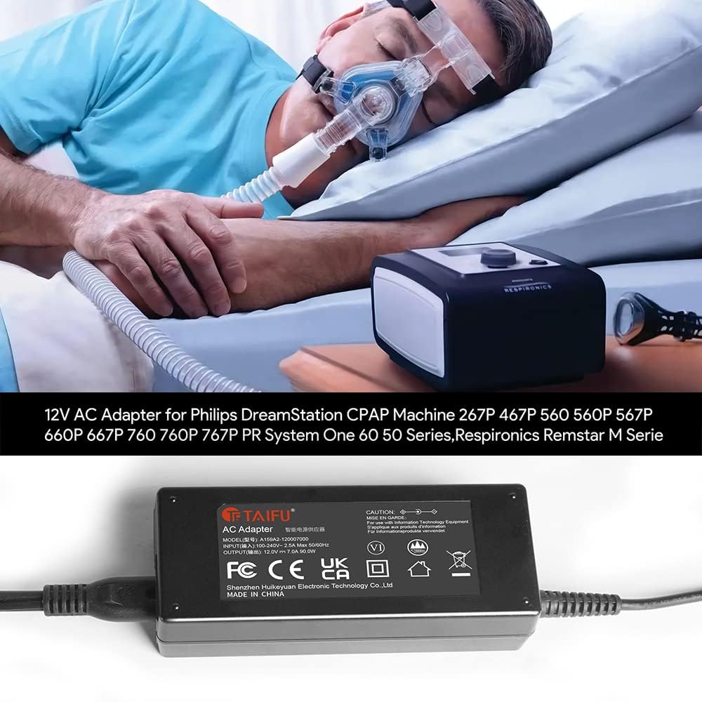 TAIFU compatible Philips Respironics cord ensures safe and consistent charging