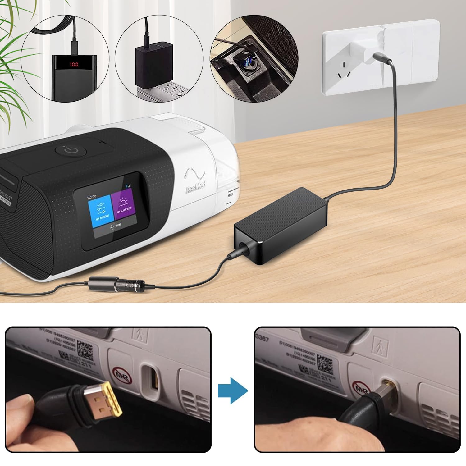 TAIFU power-bank compatibility with Anker, Jackery, Bluetti for portable power