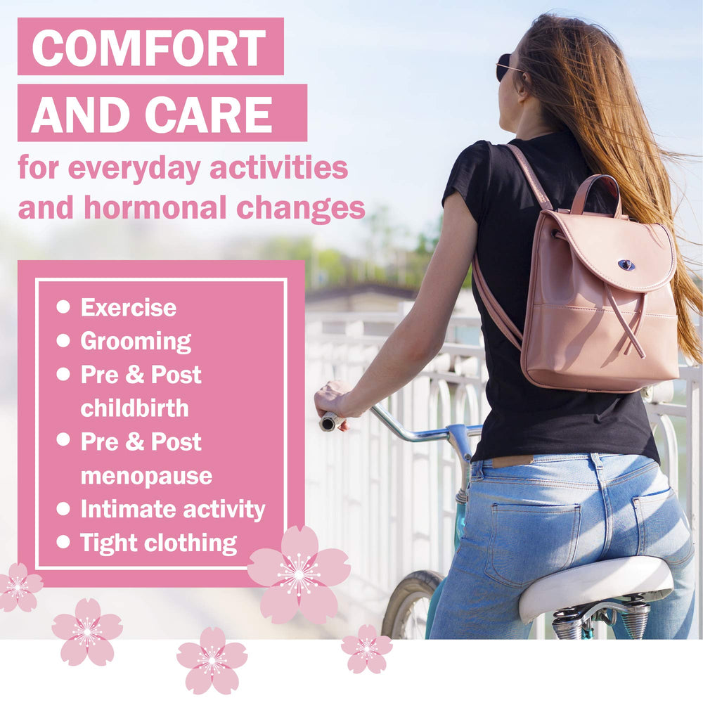 TAIGASEA bottle label focuses on yeast balance and vaginal health benefits.