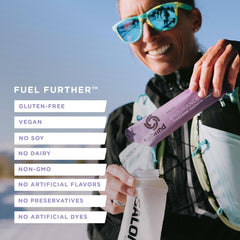 Tailwind Endurance Fuel grape glass showing clear mix and refreshing taste