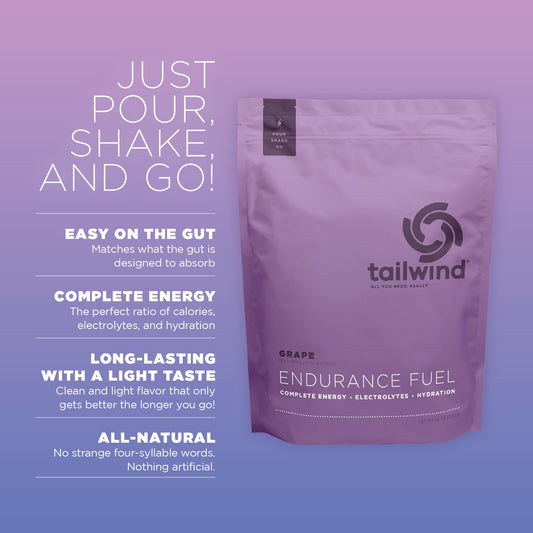 Tailwind Endurance Fuel being poured into water for smooth energy during workouts.