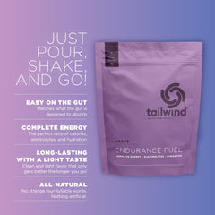 Tailwind Endurance Fuel scoop in bottle; convenient fueling during training