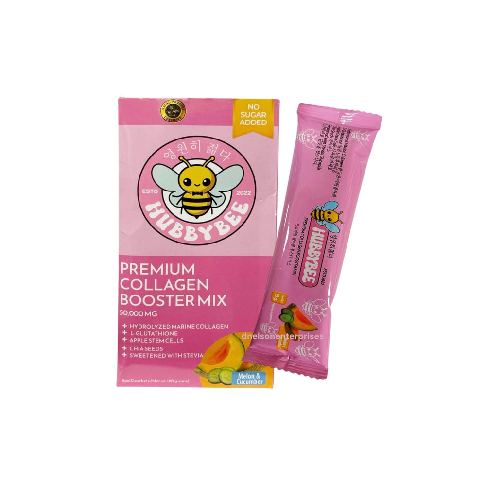 Tala Glow Hubby Bee collagen sachet in melon and cucumber flavor for daily skin support