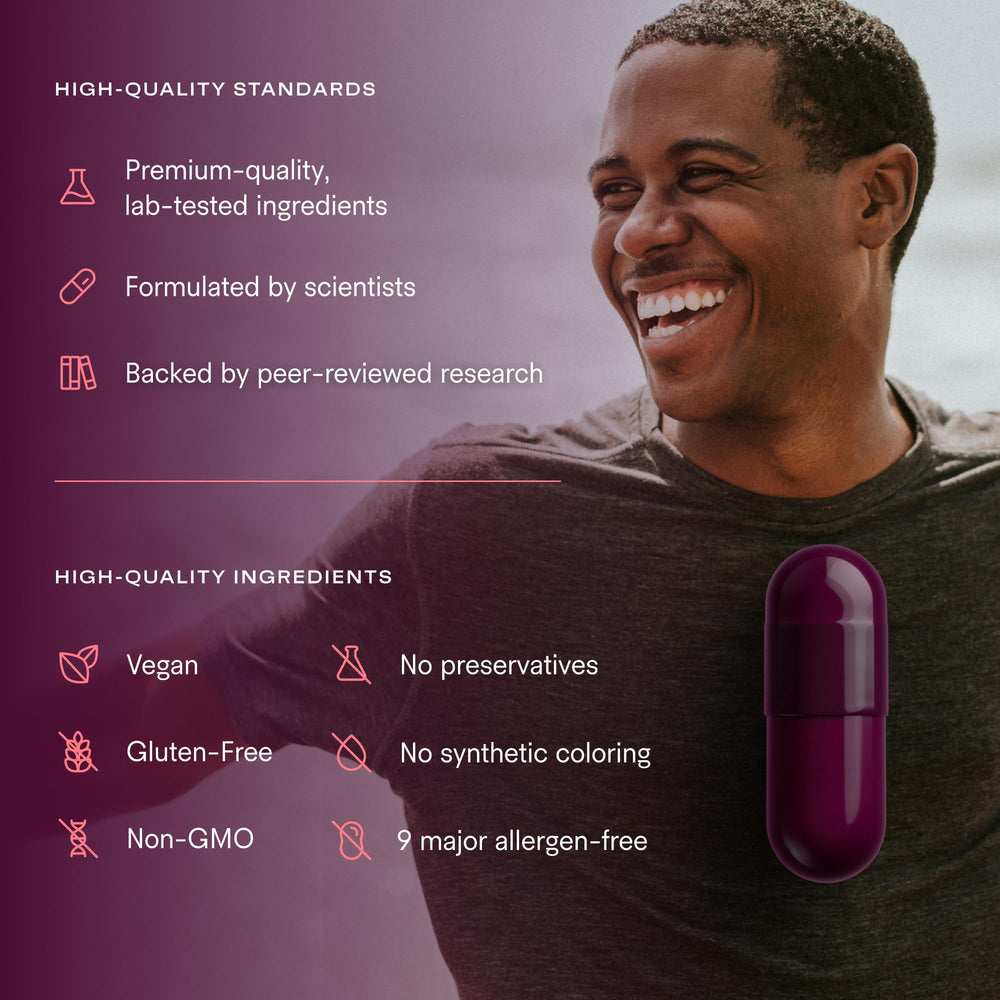 Tally Health container on desk suggests easy daily use and routine integration.