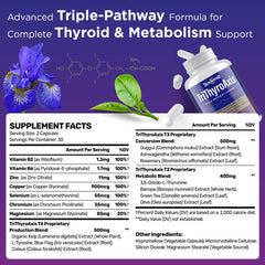 Talyvoriathor label highlights L-tyrosine and selenium for T4 production.
