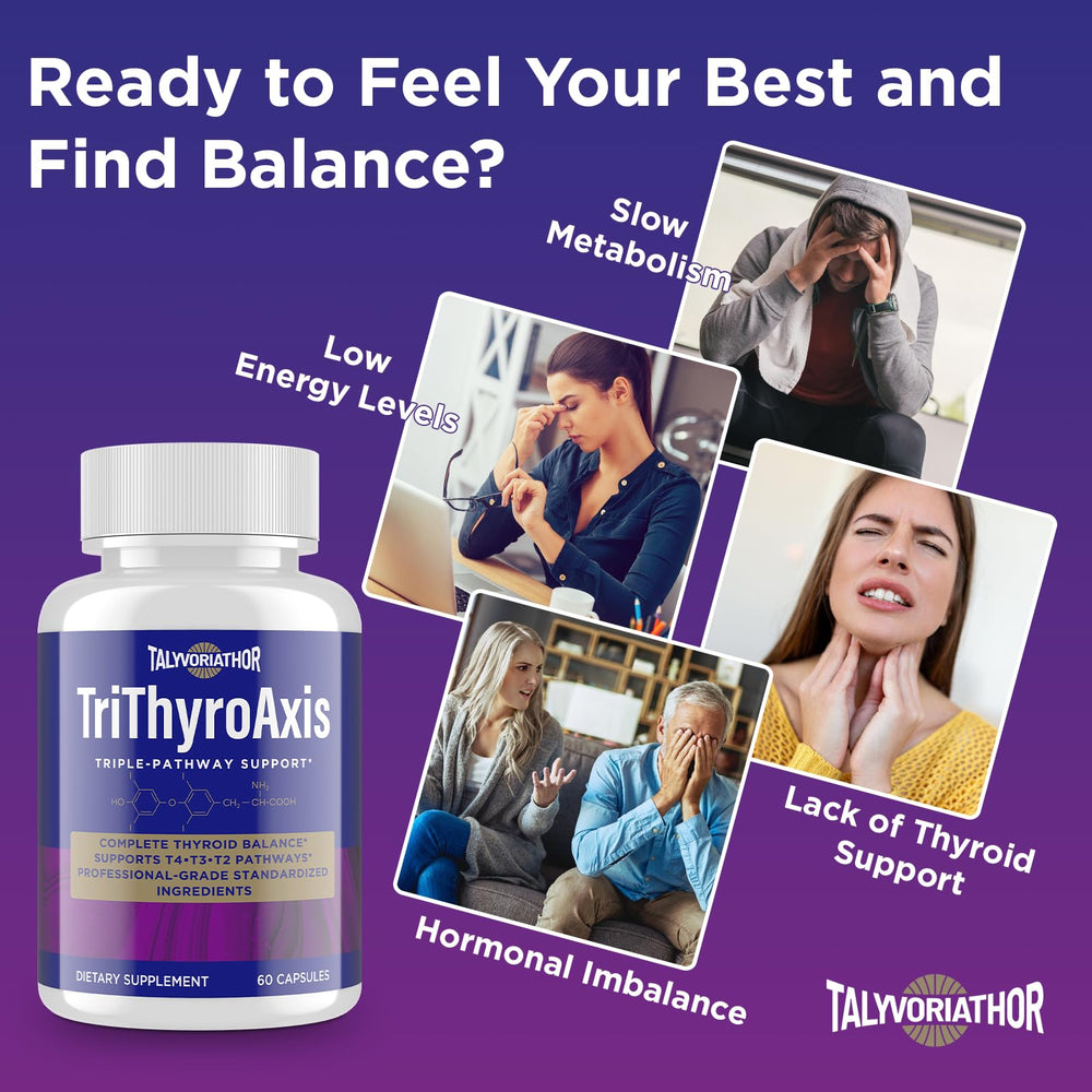 Pouring TriThyroAxis capsules from bottle for daily use.