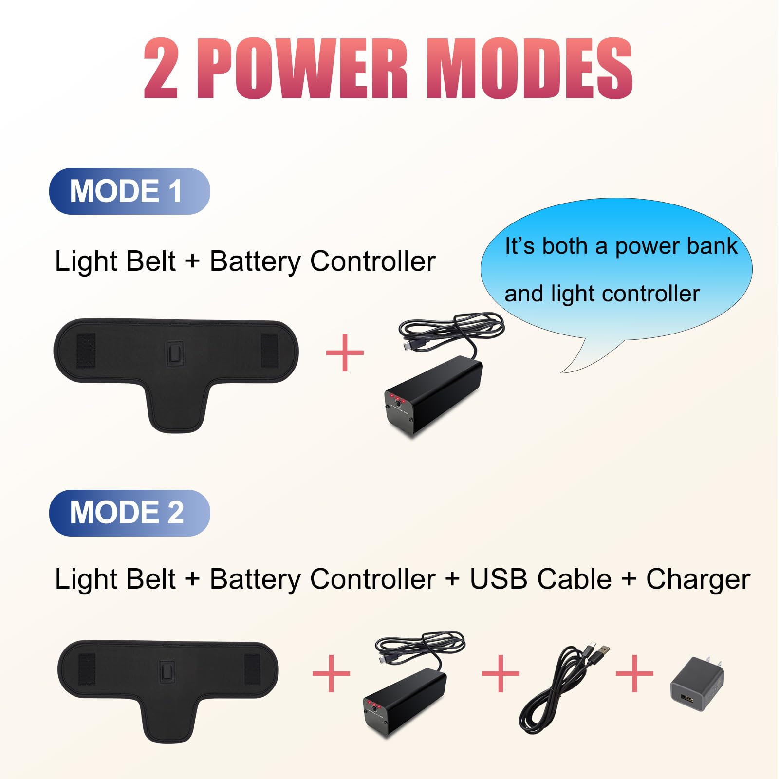 Tamthna portable red light belt for home, office, or travel.