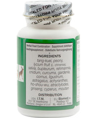 Tang-kuei-18 tablets close-up highlighting dosage and herbal blend.