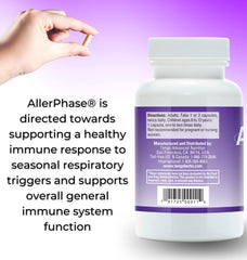 Tango AllerPhase pouring capsules suggesting quick relief possibilities.