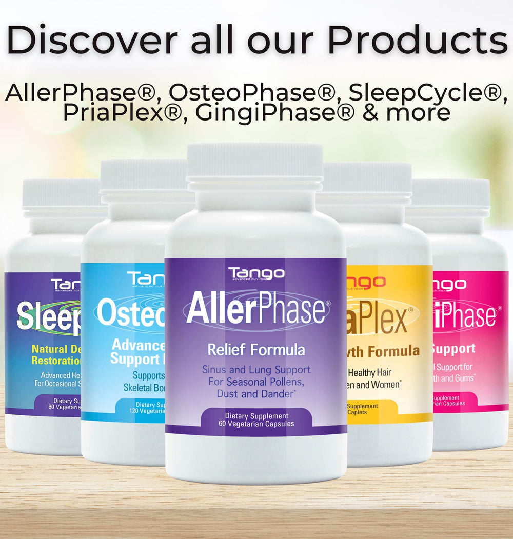 Tango ArthriPhase retail packaging emphasizing front-line herbal formula
