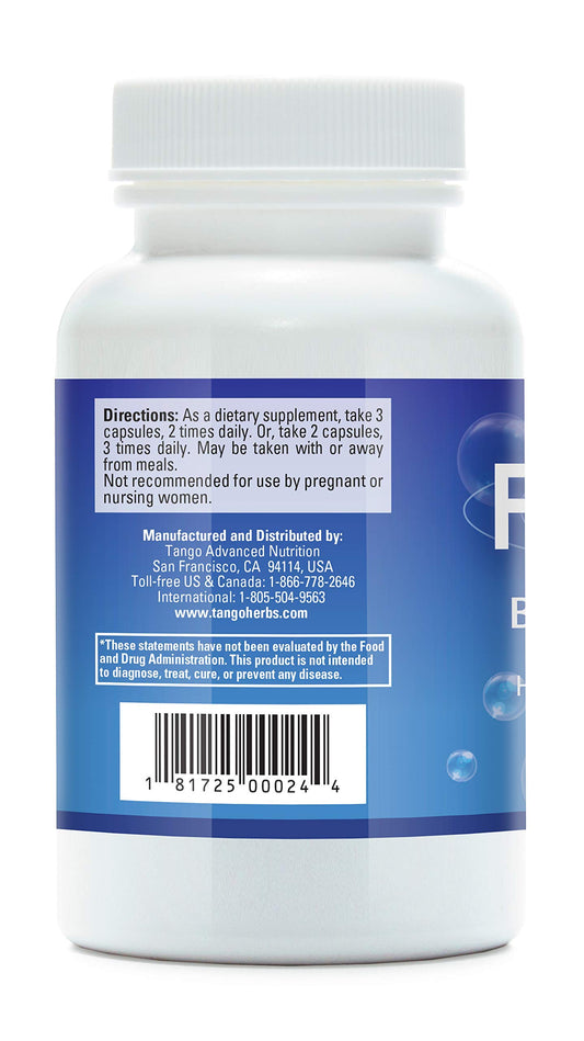 Close-up of FloControl vegetarian capsules for bladder comfort.
