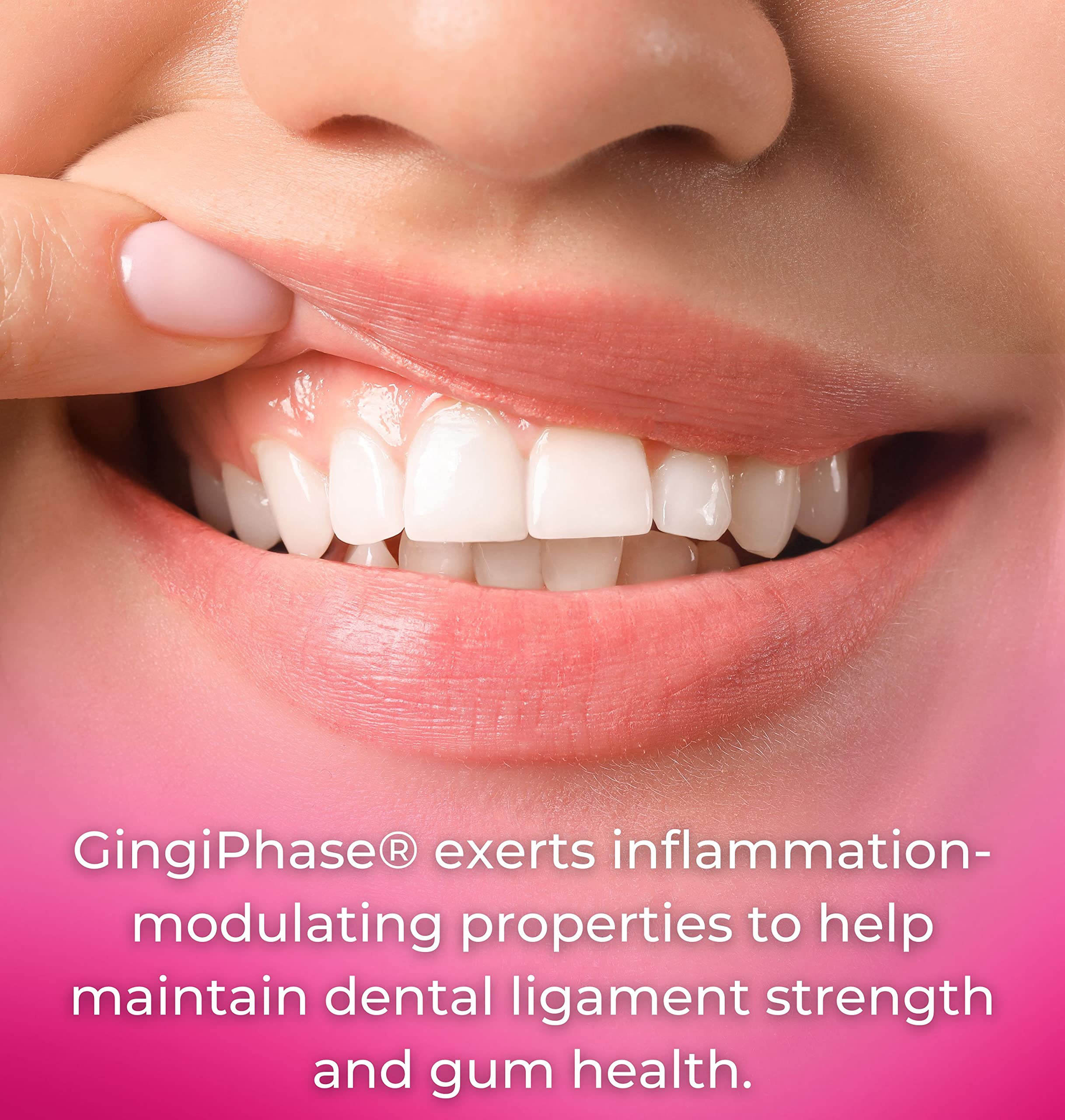 Tango GingiPhase with herbs like Drynaria and Forsythia — bone and gum support