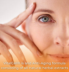 Tango Vital Cell capsules close-up for daily health routines.