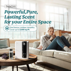 Tanoxi diffuser with included 200ml oil bottle in the kit.