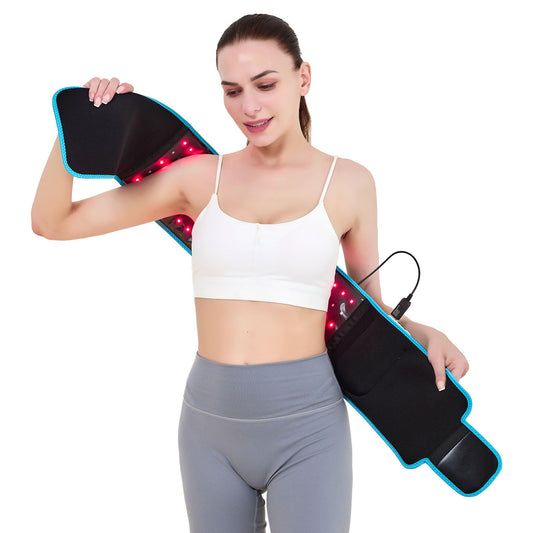 Tashi red light therapy belt front view for at‑home pain relief and energy support