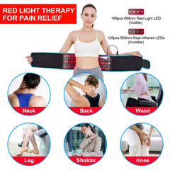 Tashi red light therapy belt setup demonstrated for home use