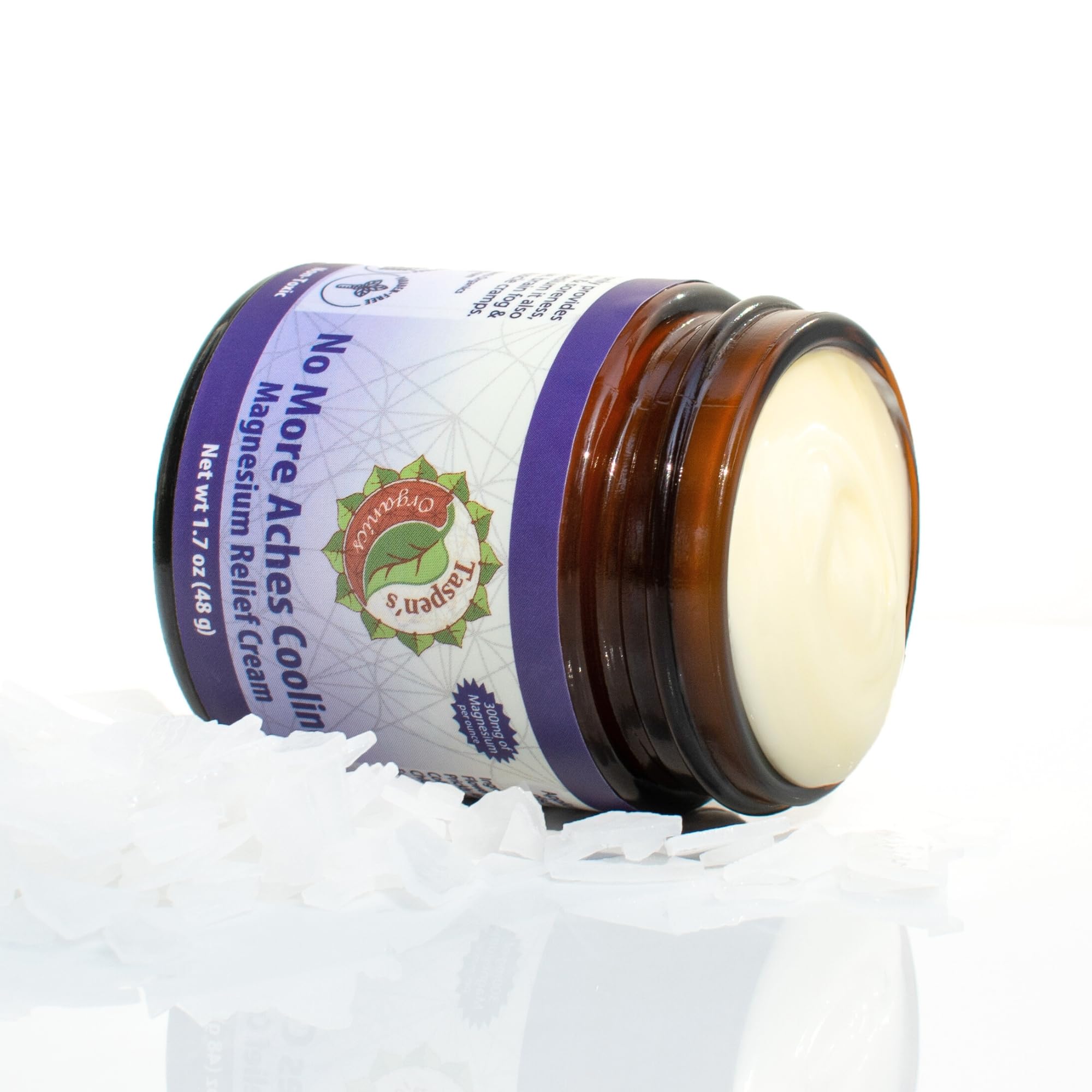 Peppermint and eucalyptus oils in Taspen's Organics cream for refreshing cooling sensation.
