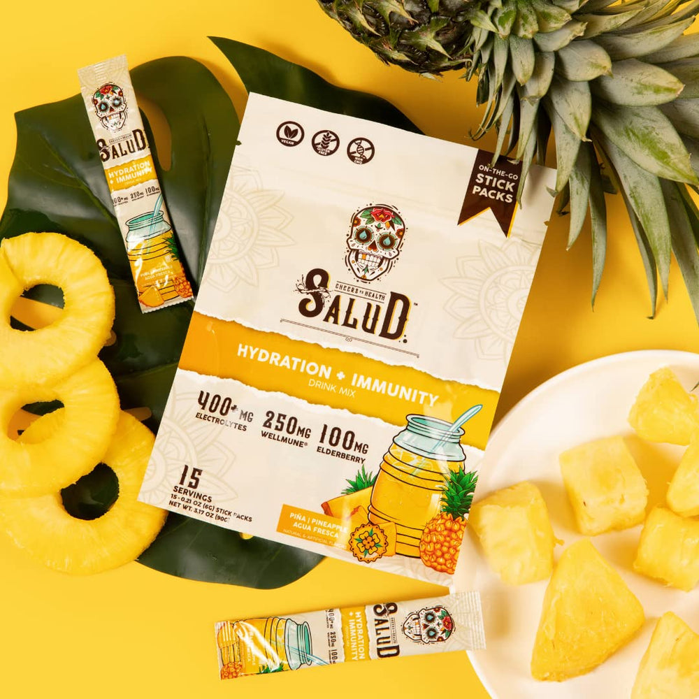 Taste Salud 15 servings packaging shown for on-the-go use