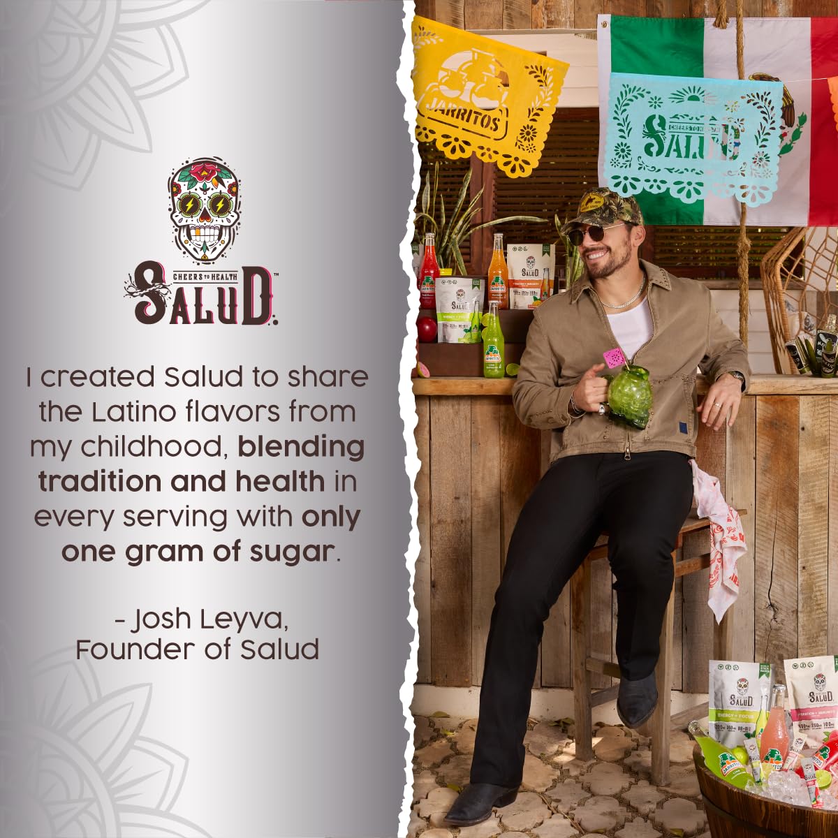 Taste Salud 15-serving pack shows convenient, ready-to-mix energy.