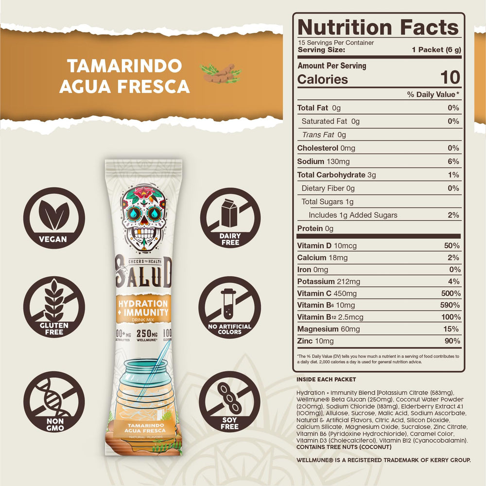 Taste Salud agua fresca drink mix tamarindo ready to mix with water