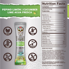Taste Salud cucumber lime flavor close-up highlighting crisp taste
