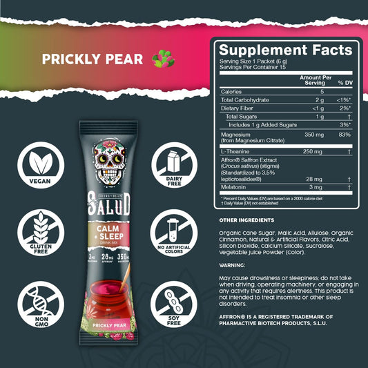 Taste Salud glass of prickly pear drink showcasing low sugar.