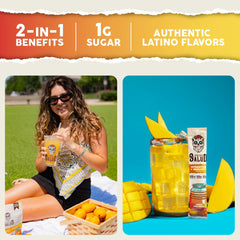 Taste Salud mango agua fresca drink ready to refresh hydration with mango flavor