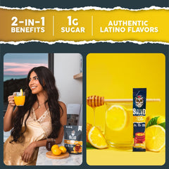 Taste Salud melatonin 3 mg ingredient visual for bedtime support in a sip.