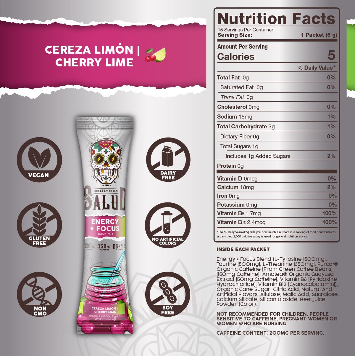 Taste Salud organic caffeine sources highlight PurCaf and AmaTea energizing blend
