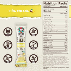 Taste Salud Piña Colada flavor stick packs for tropical refreshment
