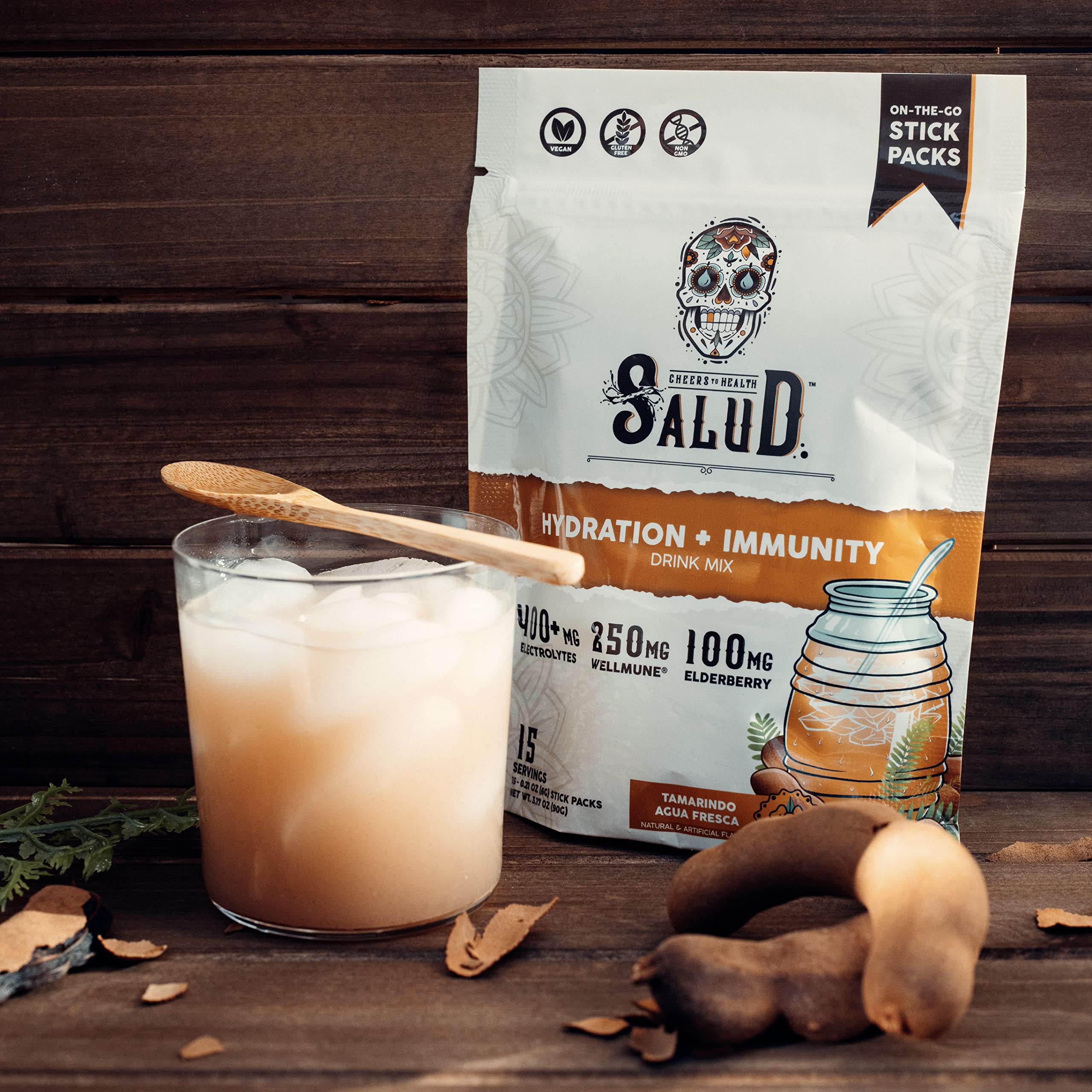 Taste Salud portable stick packs for quick hydration on the move
