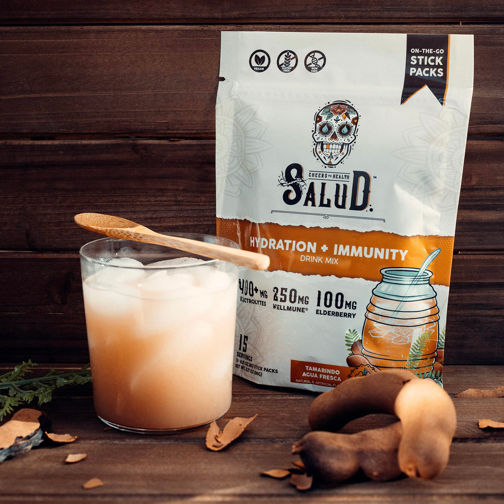 Taste Salud portable stick packs for quick hydration on the move