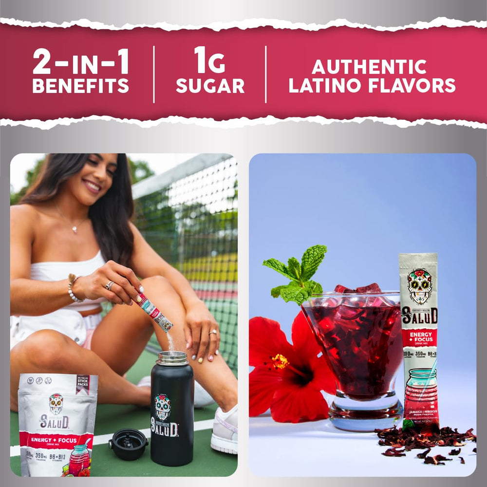 Taste Salud Salud pour water into glass—to create Jamaica Agua Fresca flavor