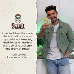 Taste Salud ready-to-mix sticks in compact packaging