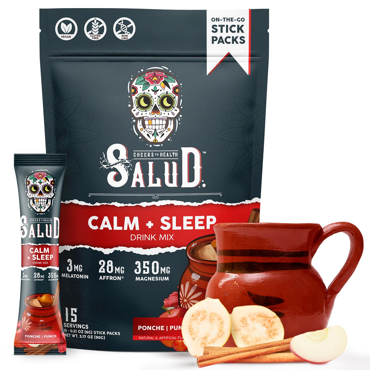 Taste Salud sleep aid stick pack ready for on-the-go calm and rest