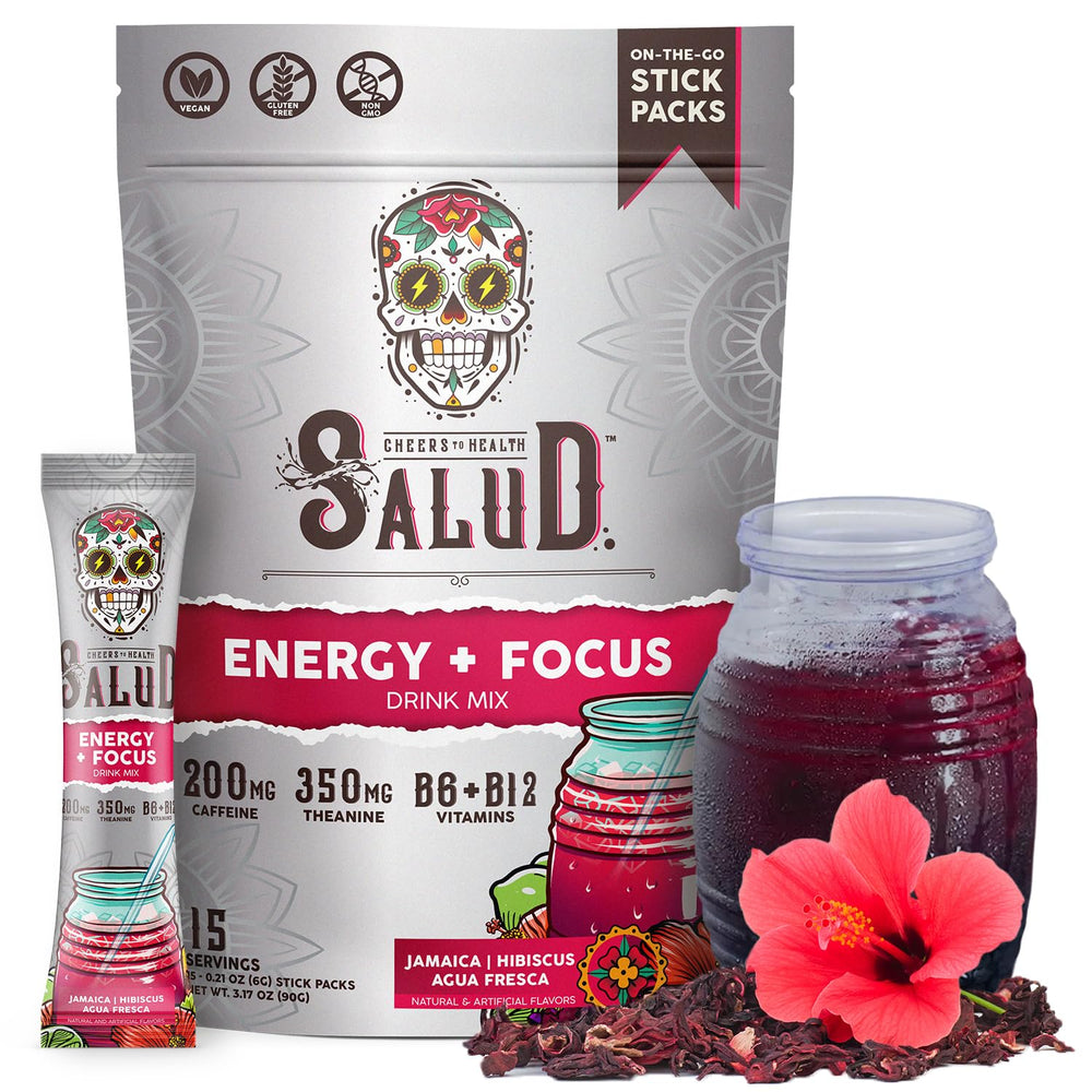 Taste Salud Salud stick-pack open—convenient energy boost on the go