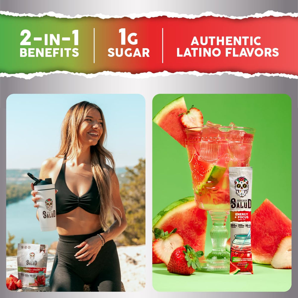 Taste Salud strawberry watermelon flavor glass evokes refreshing agua fresca experience.