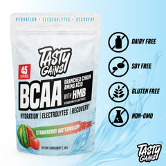 TASTY GAINS electrolytes provide hydration during training