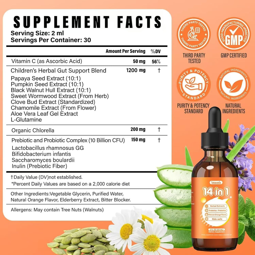 Tatavonix plant-based detox blend highlighting natural ingredients