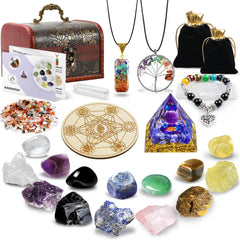 TATOODAA 7 chakra stones for balanced energy during meditation