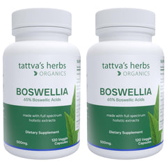 Tattva's Herbs Boswellia Serrata 500mg bottle – premium extract for potential joint support.