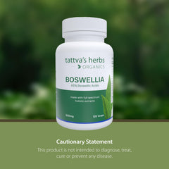 Tattva's Herbs Boswellia Serrata plant-ingredients visual emphasizes clean wellness.