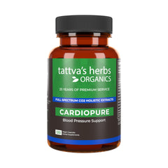 Tattva's Herbs Cardiopure bottle front for daily wellness.