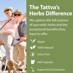 Tattva's Cardiopure bottle label highlights 240 vegetarian capsules and CO2 extracts.
