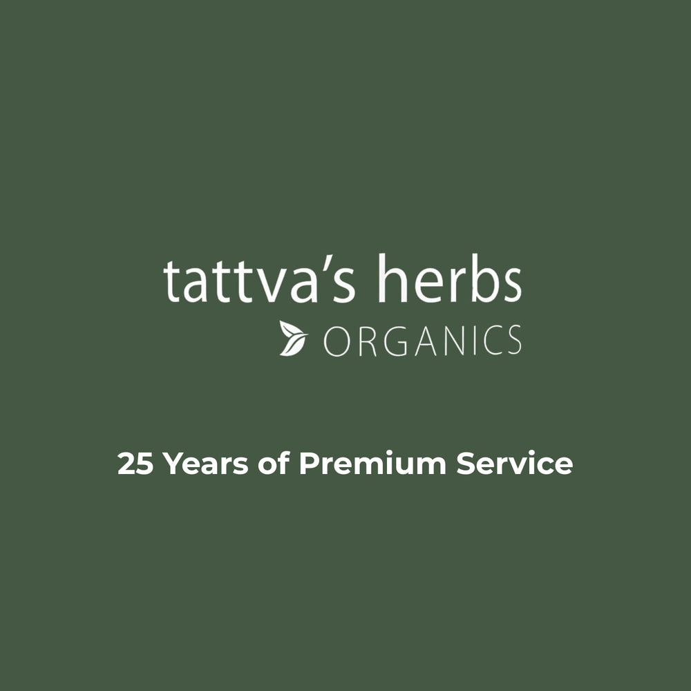 Tattva's Herbs Safety seal on bottle – trusted packaging for quality and freshness.