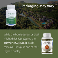 Tattva's Herbs Turmeric Curcumin bottle with black pepper for enhanced absorption.