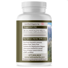 Tattva's Herbs Turmeric Curcumin daily use ritual on counter.